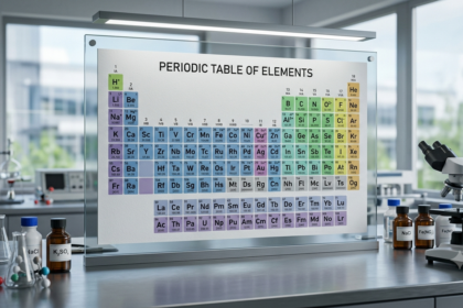 periodic table with charges