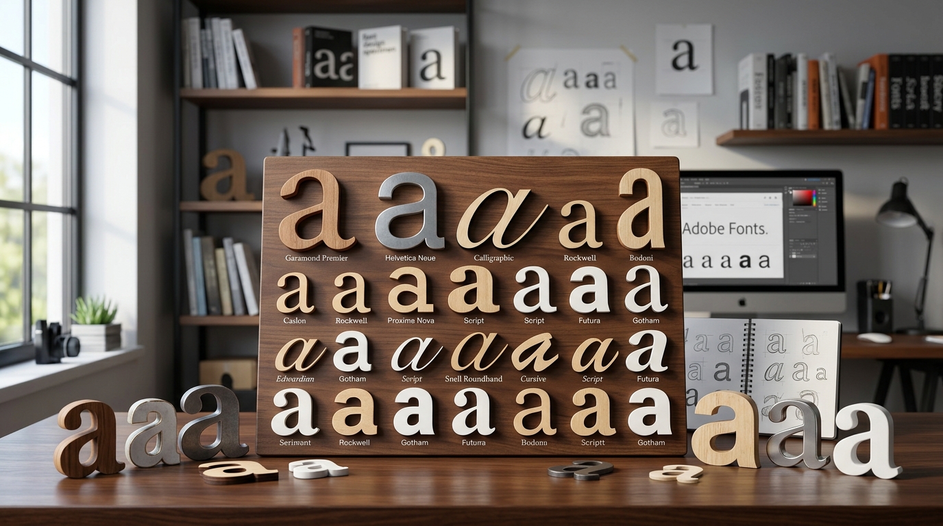 a in different fonts